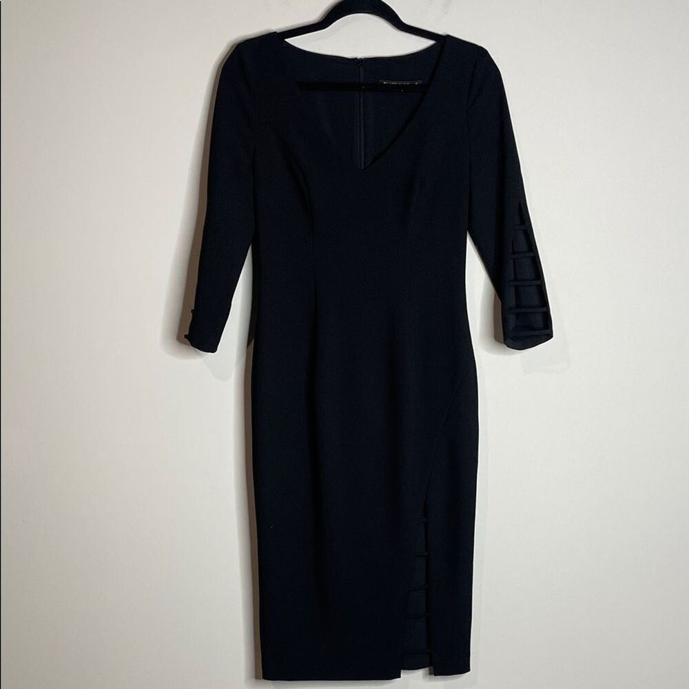 Black Halo Women’s Black Rizzo Cut Out Dress Size 4